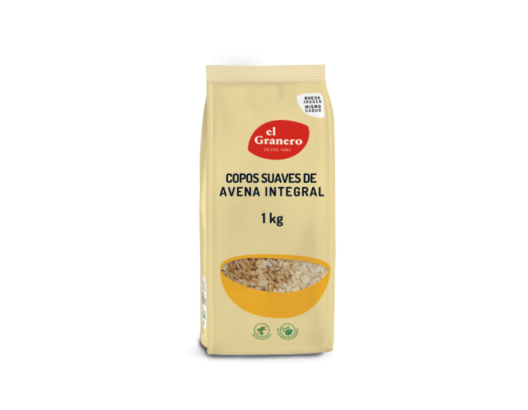 COPOS FINOS DE AVENA INTEGRAL BIO - 1KG.