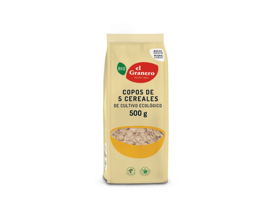 COPOS DE 5 CEREALES BIO, 500 G