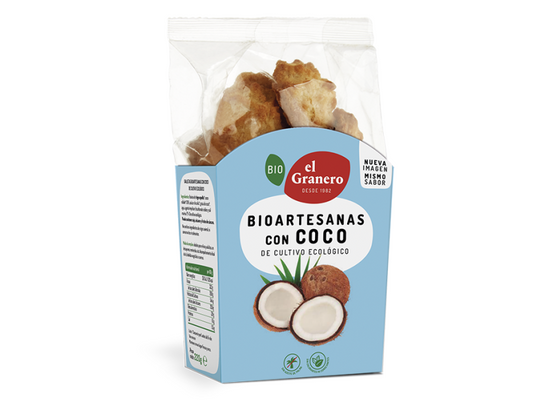 GALLETAS ARTESANAS ESPELTA CON COCO BIO - 220GR.