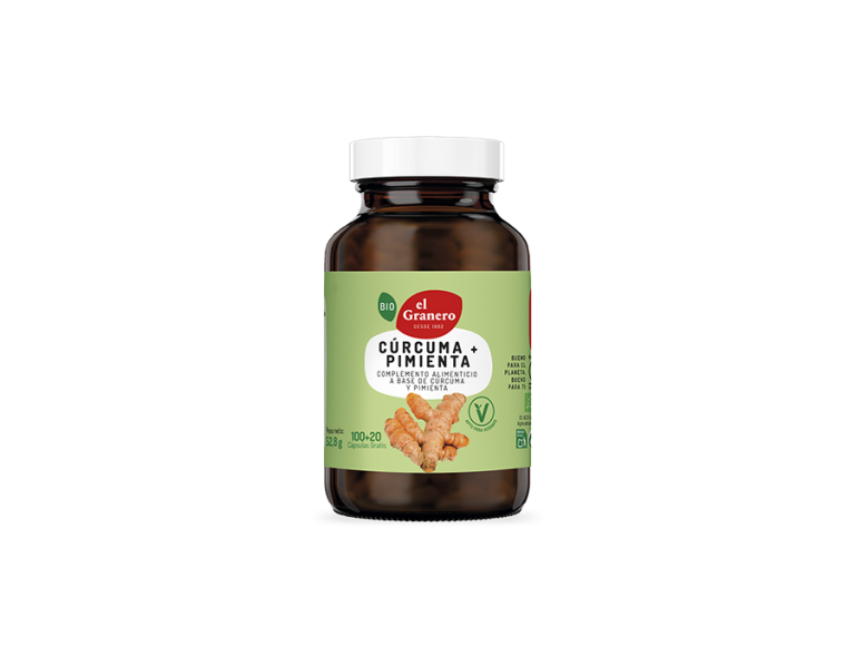 CURCUMA + PIMIENTA 440MG. BIO - 100+20 CAPSULAS