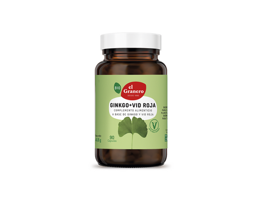 GINKGO + VID ROJA BIO 500MG - 90 CAPSULAS