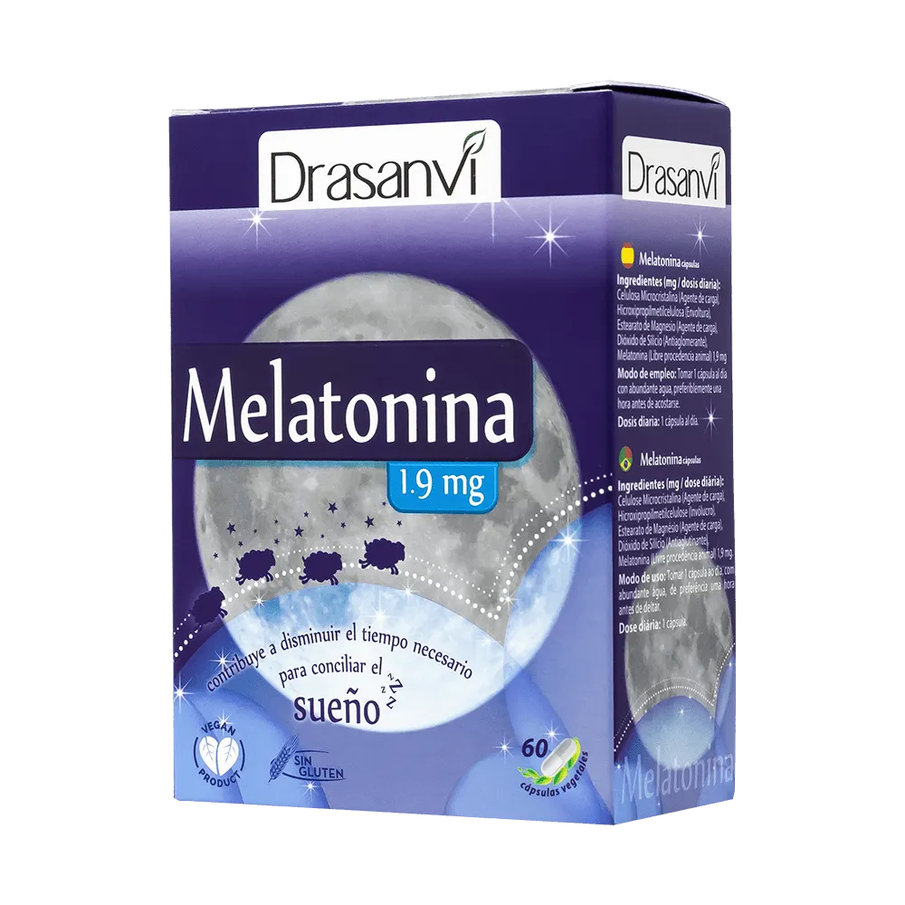 MELATONINA 60 CAPSULAS 1,9 MG DRASANVI