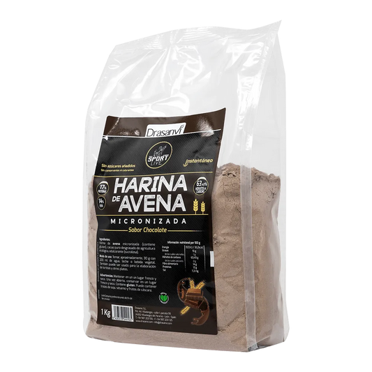 HARINA AVENA SABOR CHOCOLATE 1KG SPORT LIVE DRASANVI