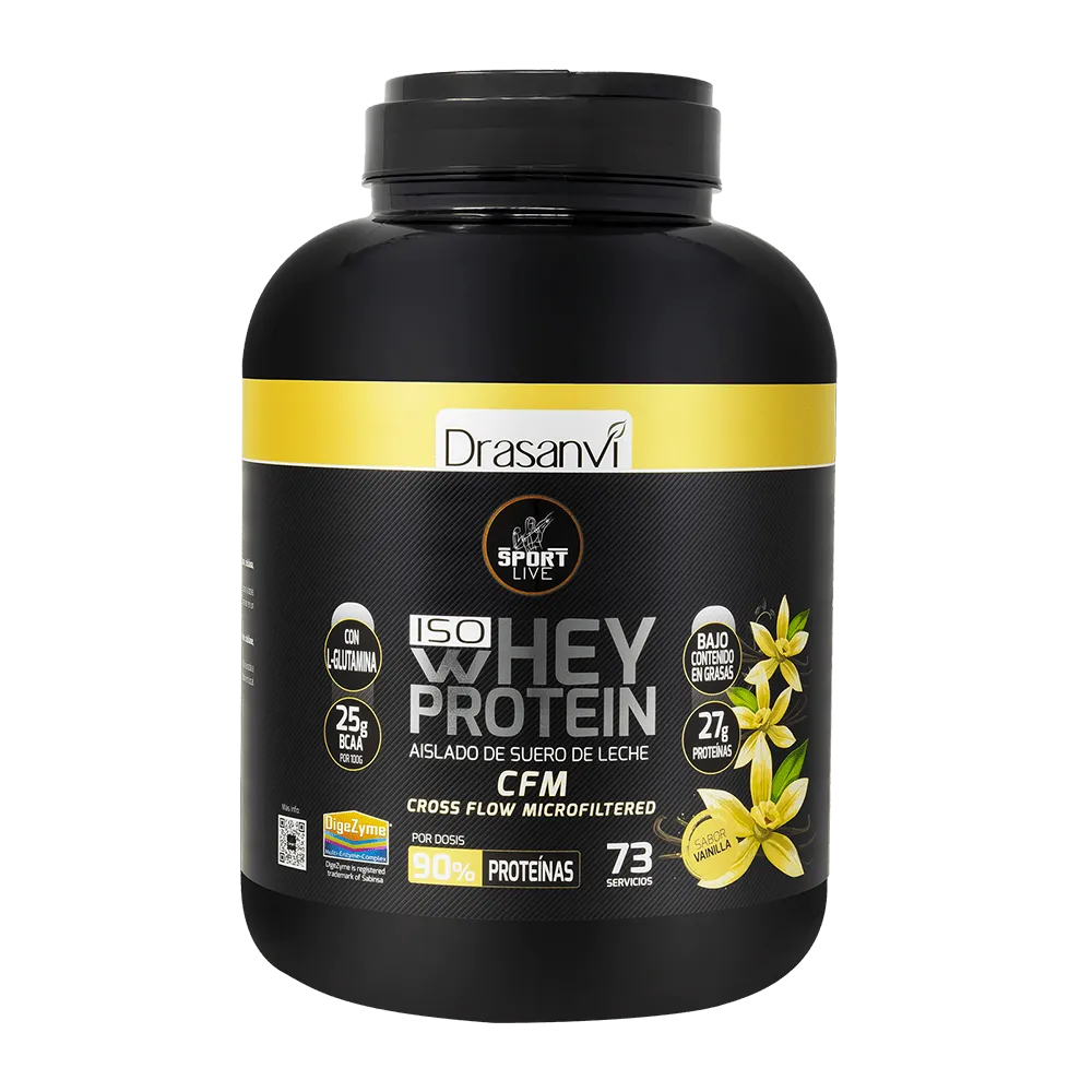 WHEY PROTEIN AISLADO VAINILLA 2,2 KG SPORT LIVE DRASANVI