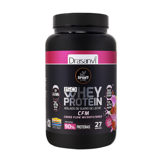 WHEY PROTEIN AISLADO YOGUR FRESA 800G SPORT LIVE DRASANVI