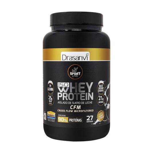 WHEY PROTEIN AISLADO COOKIES AND CREAM 800G SPORT LIVE DRASANVI