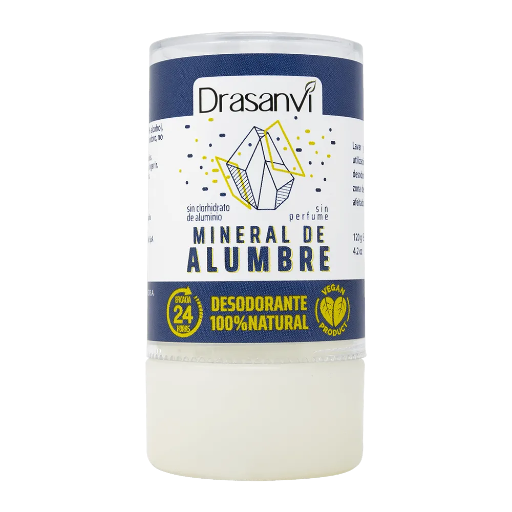 DESODORANTE ALUMBRE MINERAL CRISTAL 120GR DRASANVI