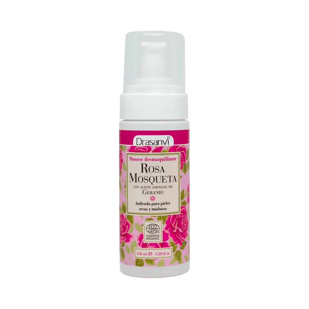 MOUSSE DESMAQUILLANTE ROSA MOSQUETA ECOCERT BIO 150ML DRASANVI