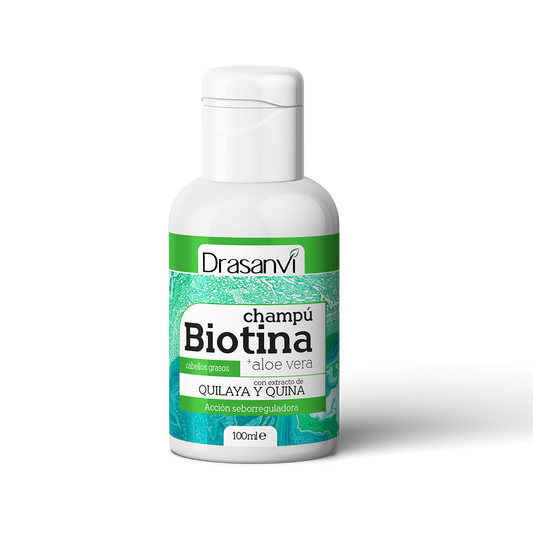 CHAMPU BIOTINA Y ALOE VERA CABELLO GRASO 100ML BOTE DRASANV