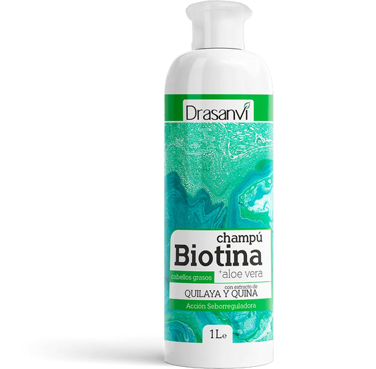 CHAMPU BIOTINA Y ALOE VERA CABELLO GRASO 1L BOTE DRASANVI