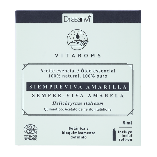 ACEITE ESENCIAL SIEMPREVIVA AMARILLA ECOCERT BIO 5ML VITAROMS DRASANVI