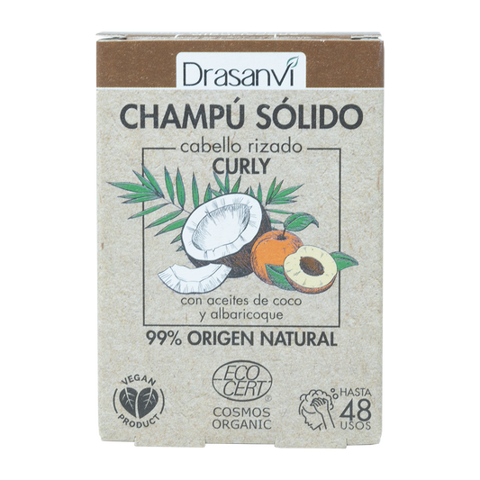 CHAMPU SOLIDO CABELLO RIZADO ECOCERT 80G DRASANVI