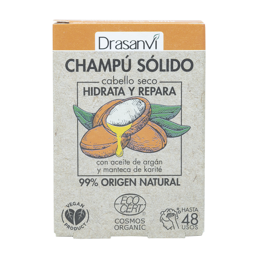 CHAMPU SOLIDO CABELLO SECO ECOCERT 80G DRASANVI