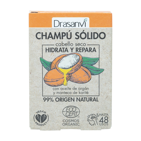 CHAMPU SOLIDO CABELLO SECO ECOCERT 80G DRASANVI