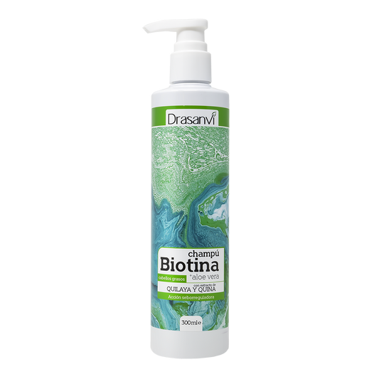 CHAMPU BIOTINA Y ALOE VERA CABELLO GRASO 300ML BOTE DRASANVI