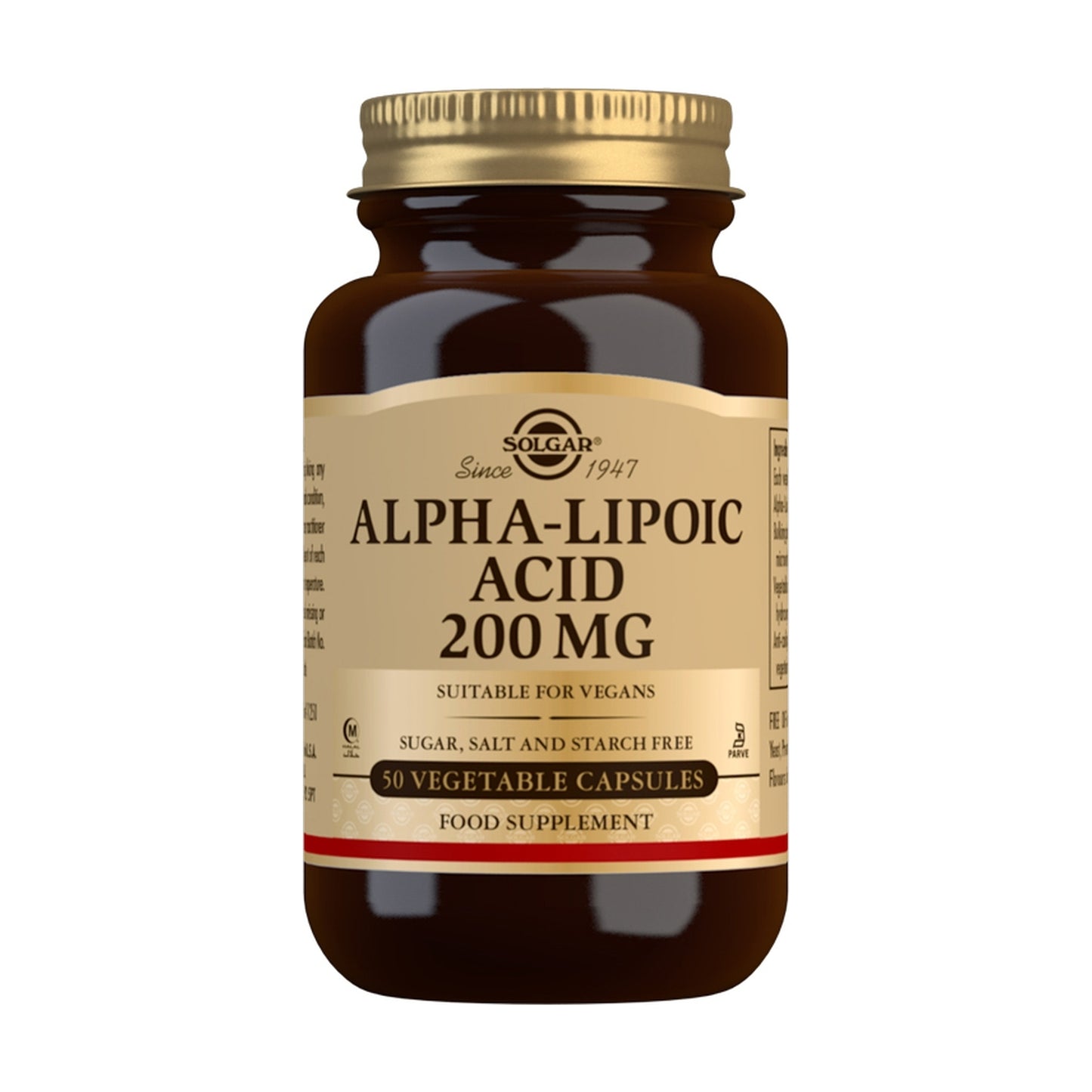 Ácido Alfa Lipoico 200 mg Vegicaps 50