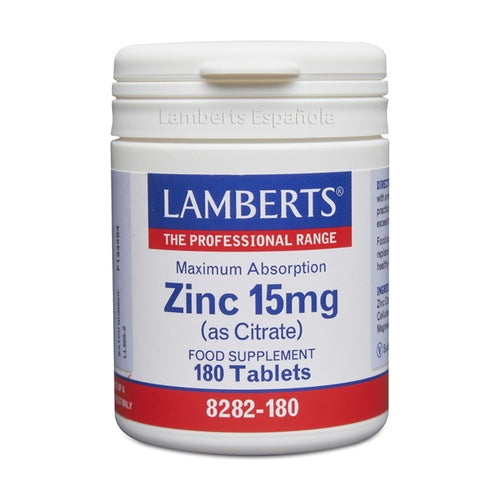 Zinc como Citrato 15 mg - 180 tabs