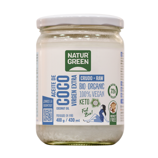 NaturGreen Aceite De Coco COCINA Bio 430 Ml / 400 G