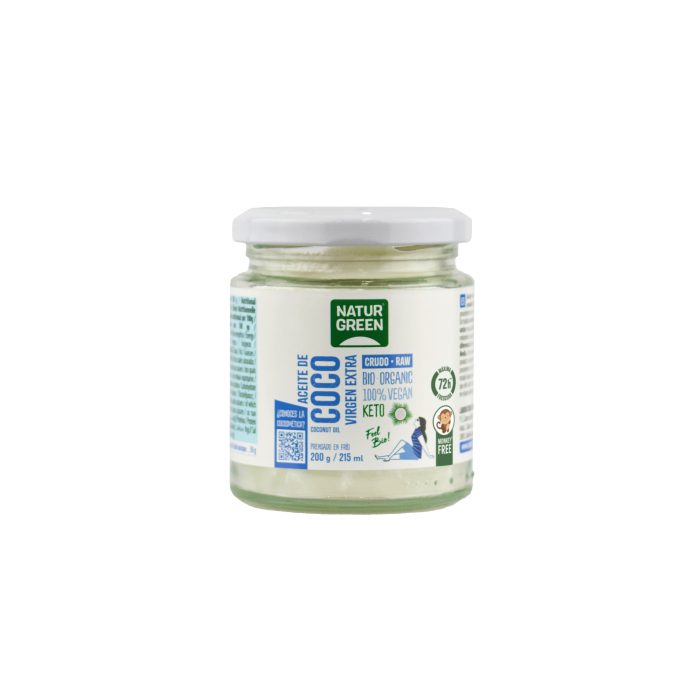 NaturGreen Aceite De Coco Virgen Bio 215 Ml / 200 G