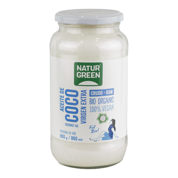 NaturGreen Aceite De Coco Virgen Bio 860 Ml / 800 G