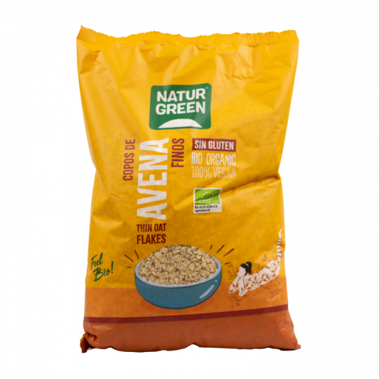 NaturGreen Copos De Avena Finos Sin Gluten Bio 1 Kg