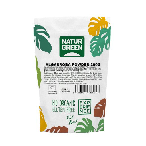 NaturGreen Experience Algarroba Powder Bio Sin Gluten 200 G