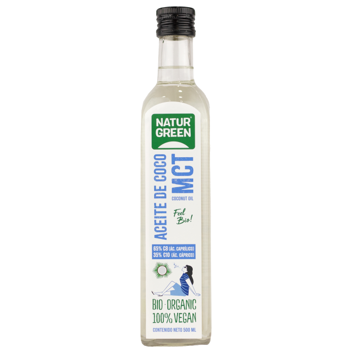 NaturGreen Aceite De Coco MCT Bio 500 Ml