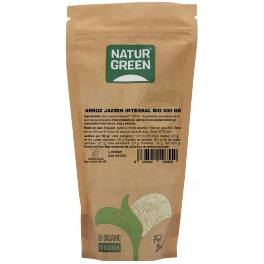 NaturGreen Arroz Jazmín Integral Bio 500 G