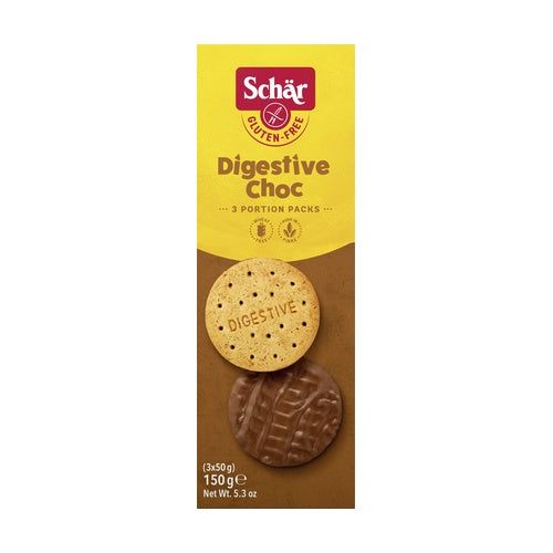 GALLETAS DIGESTIVE CHOC SIN GLUTEN - 150GR.