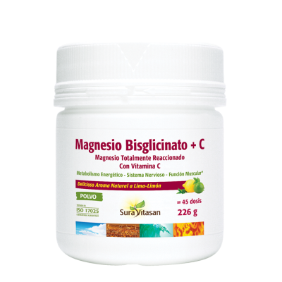 Magnesio bisglicinato + vit. c 226gr.