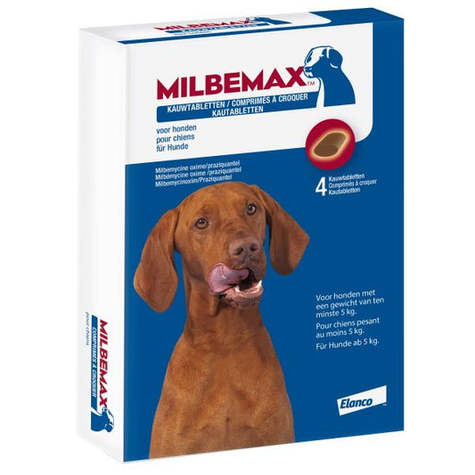 Milbemax masticable 5-25kg (2 comp)