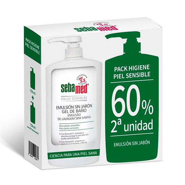 Sebamed Duplo Emulsión sin jabón ‎ 2UD x 750ml