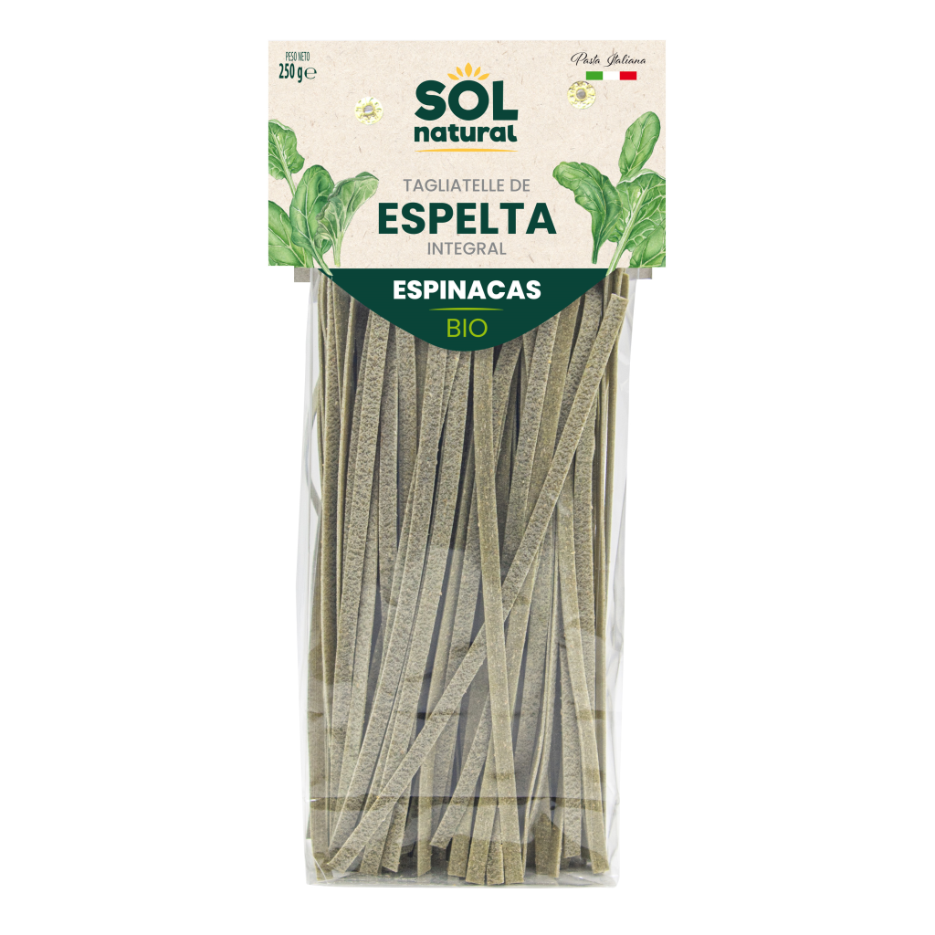 Tagliatelle de espelta con espinacas 250g