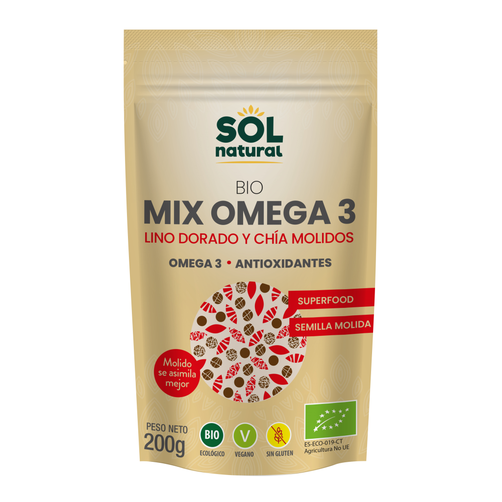 Mix omega 3 semillas molidas de lino y chía 200g