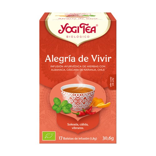 YOGI TEA ALEGRIA DE VIVIR (RECONFORTANTE) - 17 FIL