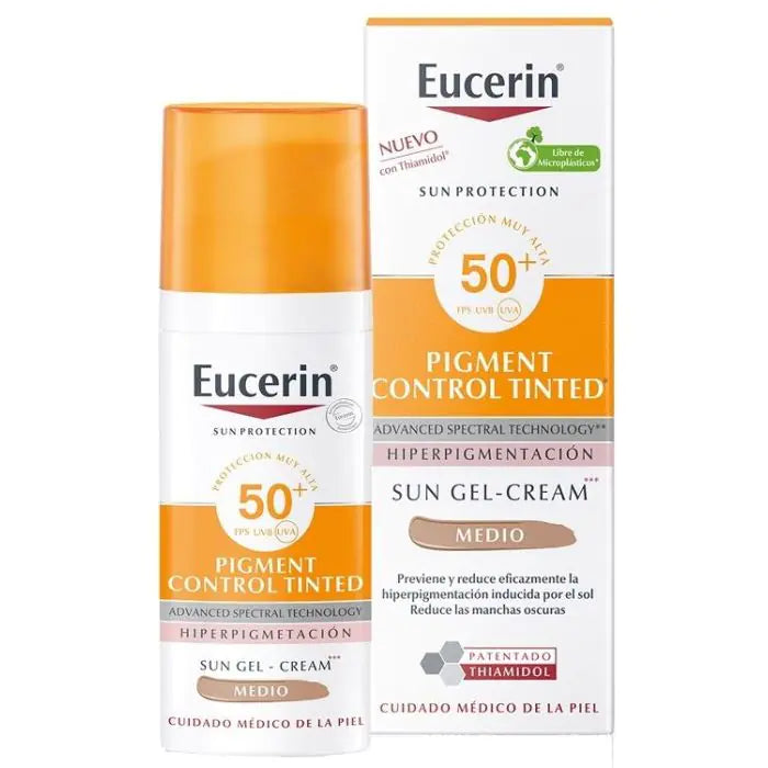 Eucerin pigment control fluid FPS 50+ facial tinte medio