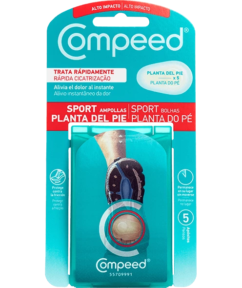 Compeed® Sport Ampollas Planta del pie (5 apósitos)