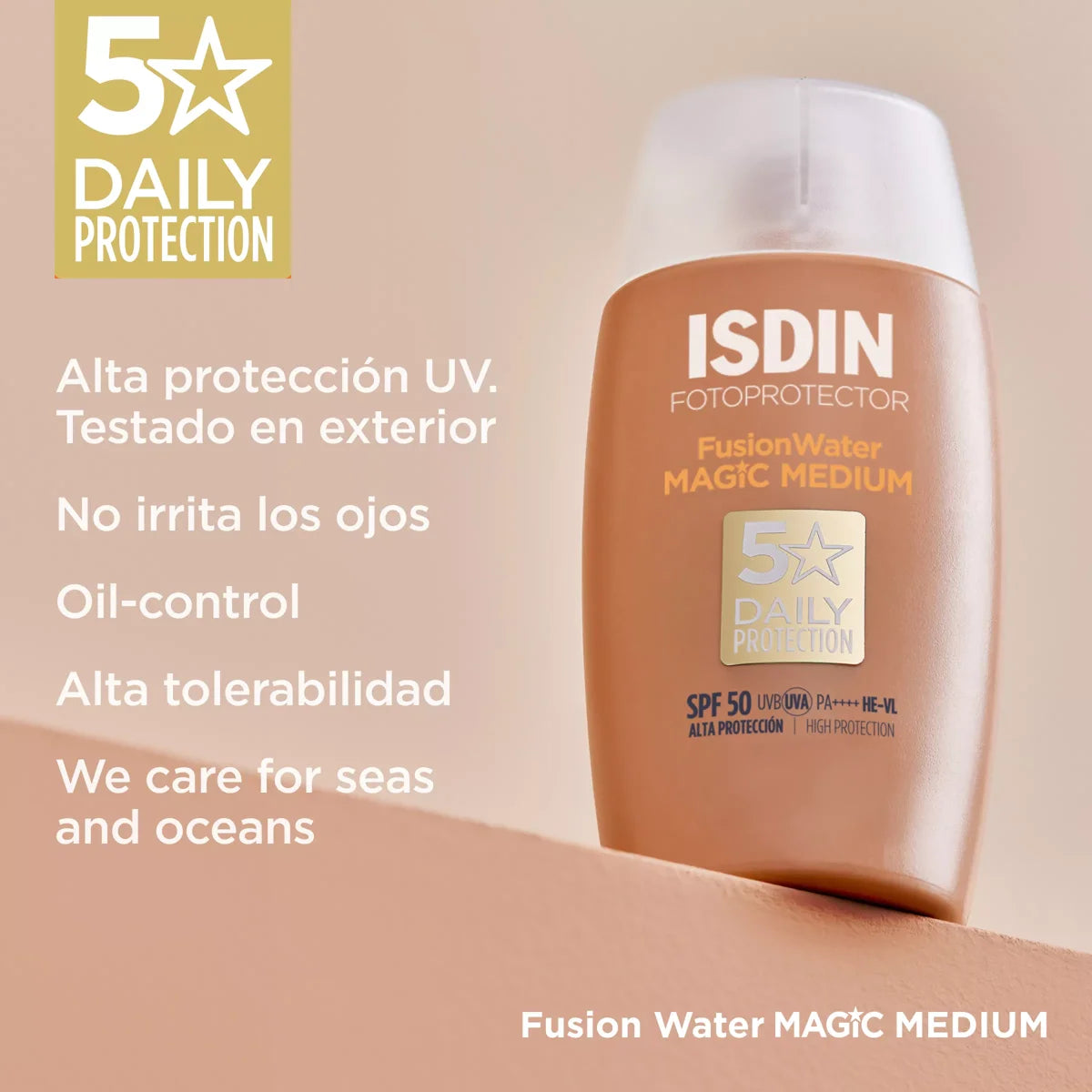 Fotoprotector Fusion Water Color Medium SPF50 - 50 ml