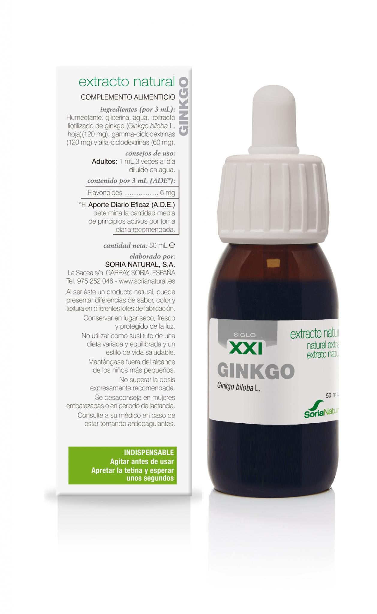 Extracto de ginkgo biloba - 50 ml