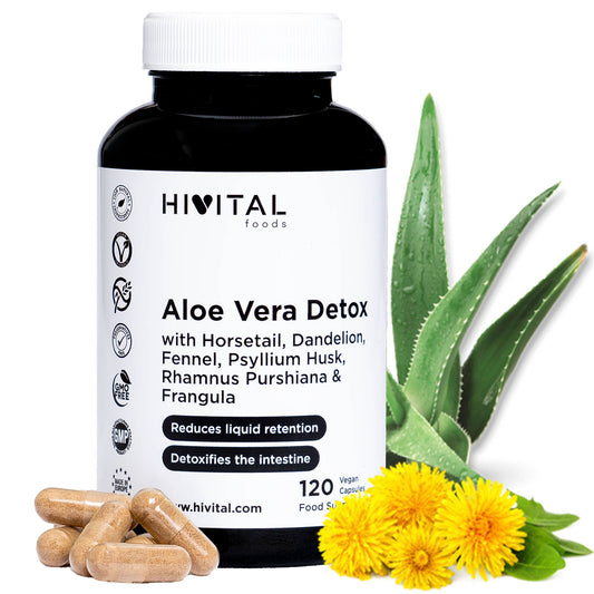 Aloe Vera Detox - 120 cápsulas veganas