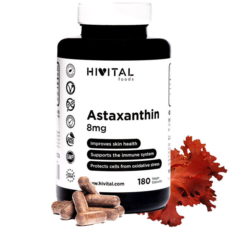 Astaxantina 8 mg - 180 cápsulas veganas