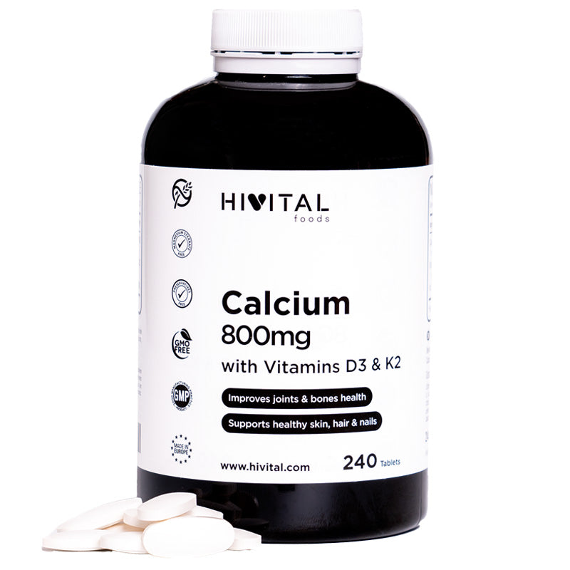 Calcio 800 mg con Vitamina D3 y K2 - 240 comprimidos