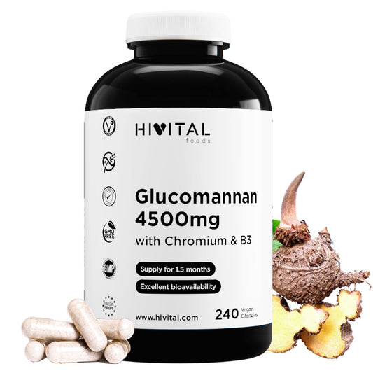 Glucomanano 4500 mg - 240 cápsulas veganas