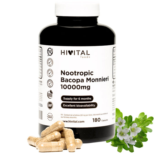 Nootropico bacopa monnieri 1000 mg - 180 caps