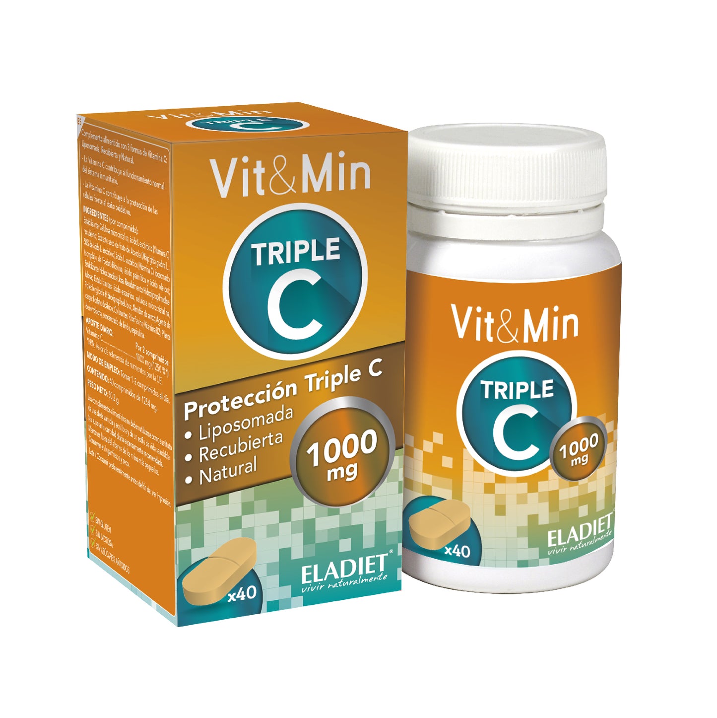 VITAMINA TRIPLE C 1000 LIPOSAMADA - 40 CAPSULAS