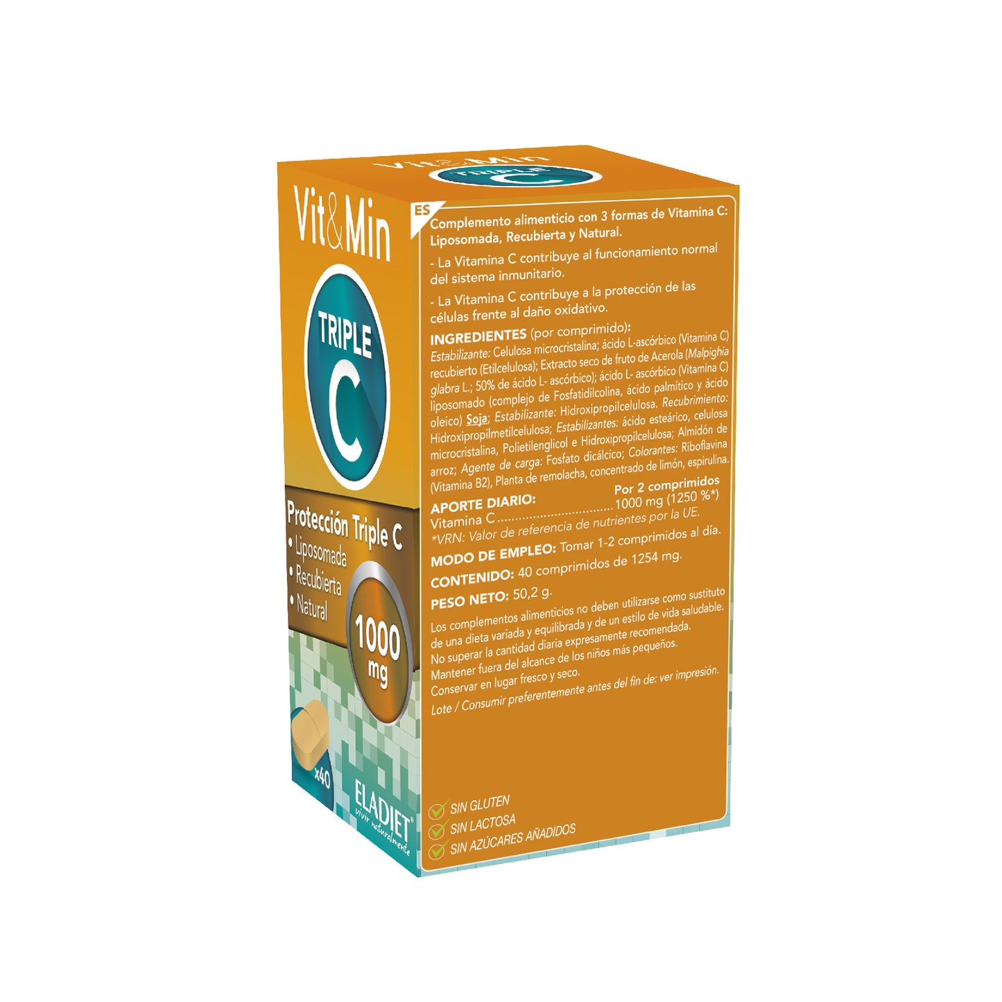 VITAMINA TRIPLE C 1000 LIPOSAMADA - 40 CAPSULAS