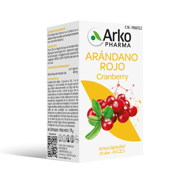 Arkocápsulas Arándano Rojo - 45 caps