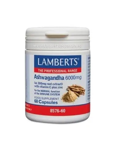 ASHWAGANDHA (WITHANIA SOMNÍFERA) 6000MG LAMBERTS