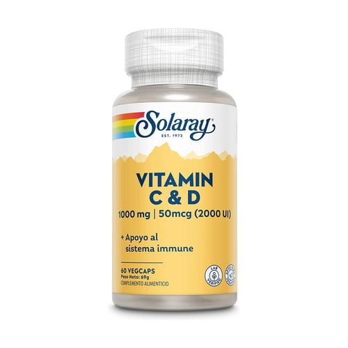 Vitamina C 1000mg + Vitamina D 2000UI 60cap.