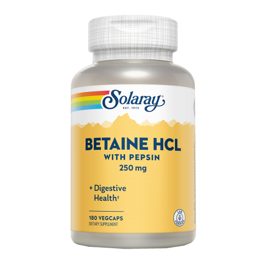 BETAINA HCL CON PEPSIN 250MG - 180 CAPSULAS